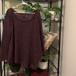 Purple/burgundy sparkle sweater